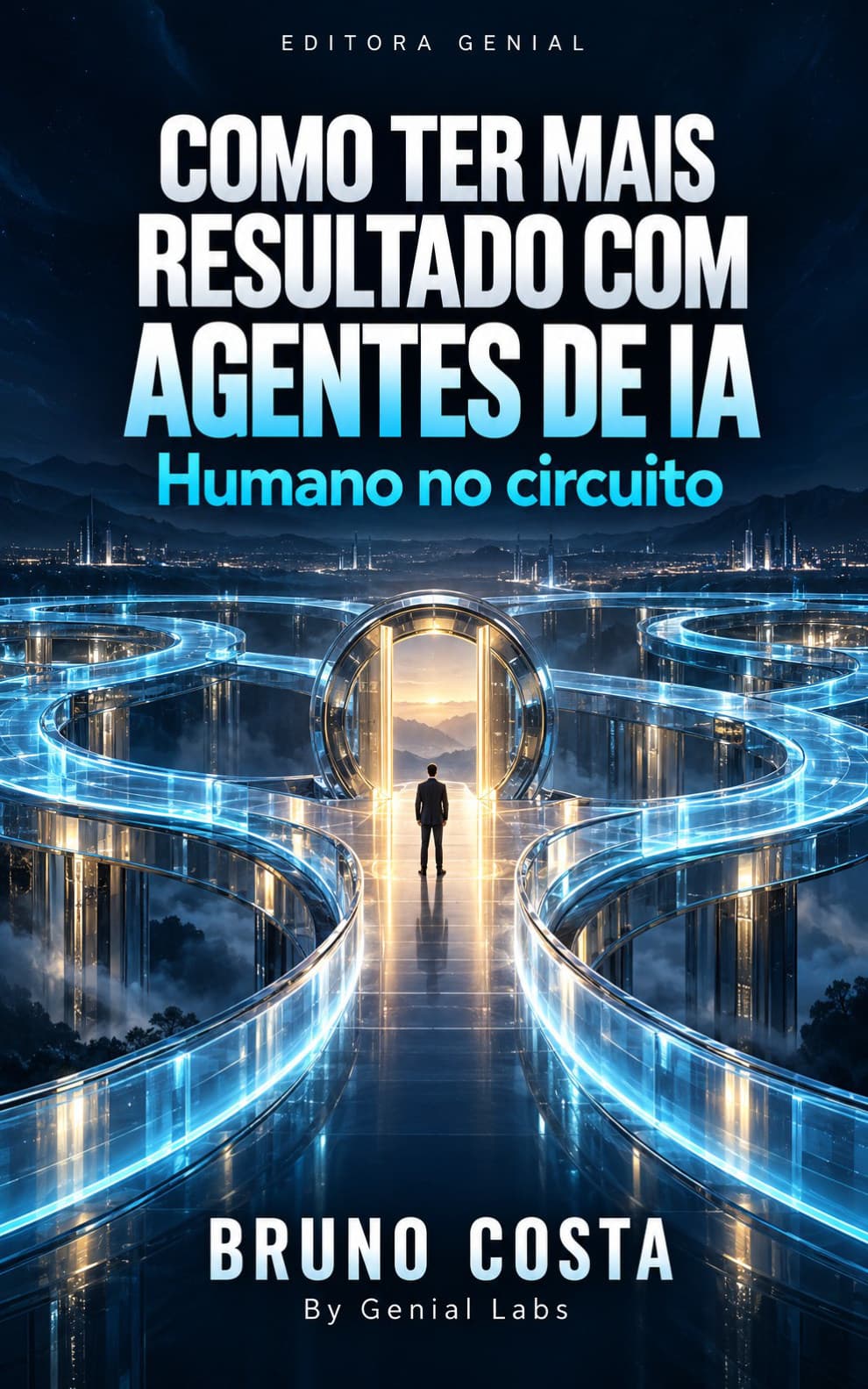 Capa original de Como ter mais resultado com agentes de IA: Humano no circuito, de Bruno Costa