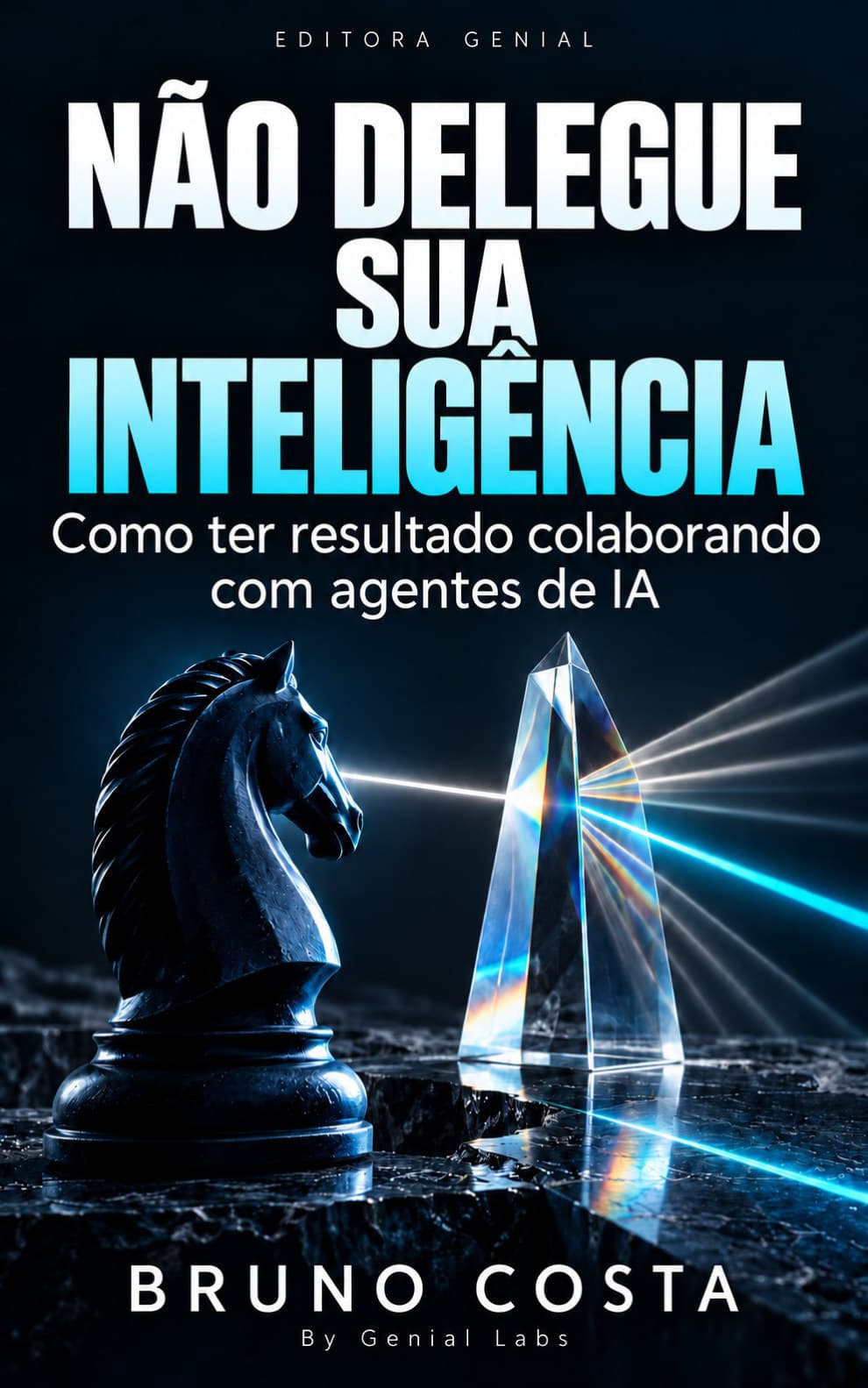Capa original de Não delegue sua inteligência, de Bruno Costa