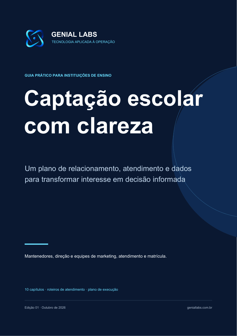 Capa do e-book Captação escolar com continuidade